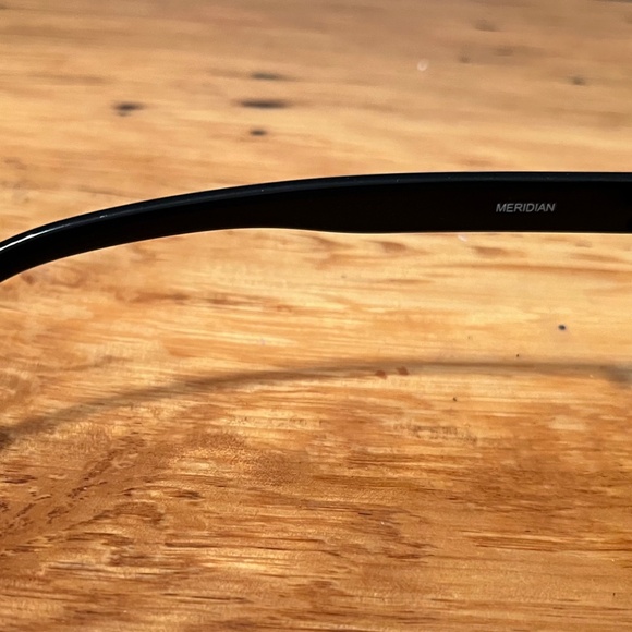 BRIGHTON "Meridian" Women's handmade Black Sunglasses with Original Metal Case - Picture 7 of 11